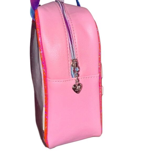 OMG Accessories Bubblegum STUFF Iridescent Rainbow Toiletry Cosmetic Make Up Bag - Picture 8 of 13